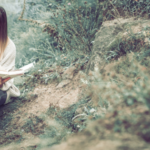 lady reading book